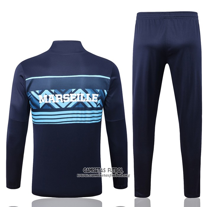 Chandal de Chaqueta del Olympique Marsella Nino 2022/2023 Azul Oscuro